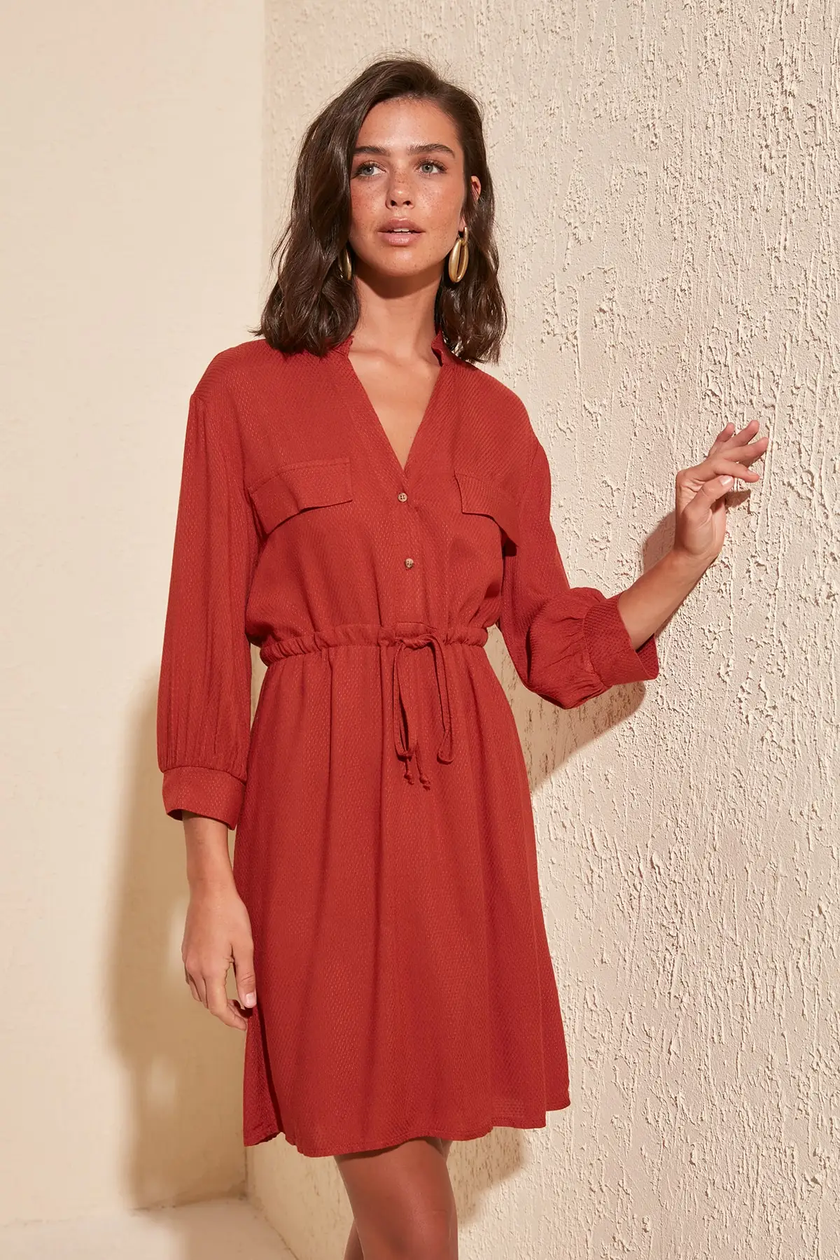 

Trendyol Lacing Detail Dress TWOSS20EL1790