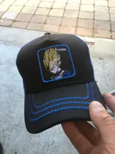 Gorra de malla con estampado de Dragon Ball para hombre y mujer, gorro de malla con estampado de Dragon Ball, Naruto, Goku, Snapback, Gorra de béisbol de algodón Hip Hop, unisex