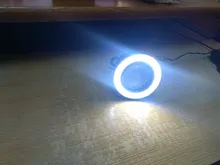 DRL Universal Car-Headlight-Lamp Fog-Lights Daytime Led Cob-Angel-Eyes 64mm 89mm 76mm