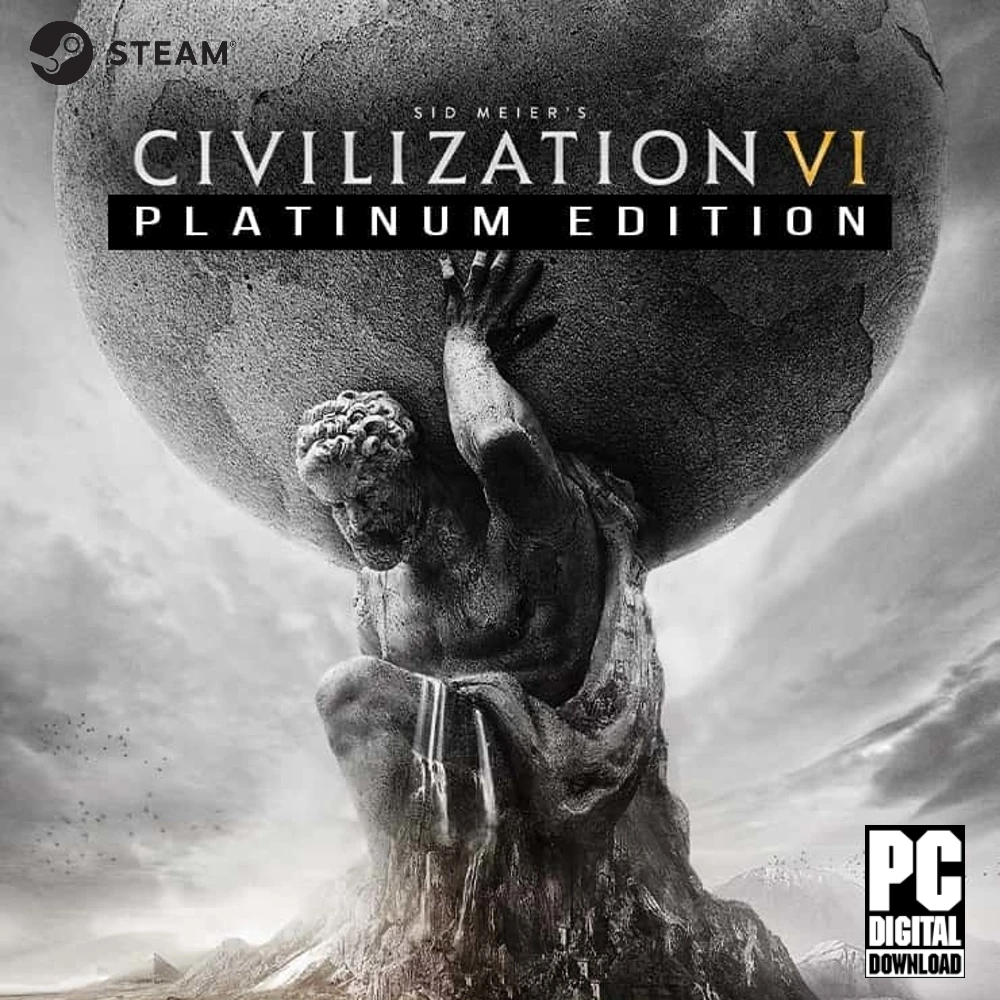 Sid Meier's Civilization VI - Platinum Edition gaming pc play key laptop computer mouse keyboard game pass monitor activation online digital code