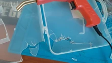 Soldador de plástico, herramientas de garaje, grapadora caliente práctica, máquina de reparación de plástico PVC, reparación de parachoques de coche