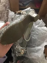 Zapatos de princesa para niñas, zapatillas con flores y brillantina para niñas pequeñas, incluye tacón alto y moño estilo mariposa, en azul, rosa y plata, talla 26-38