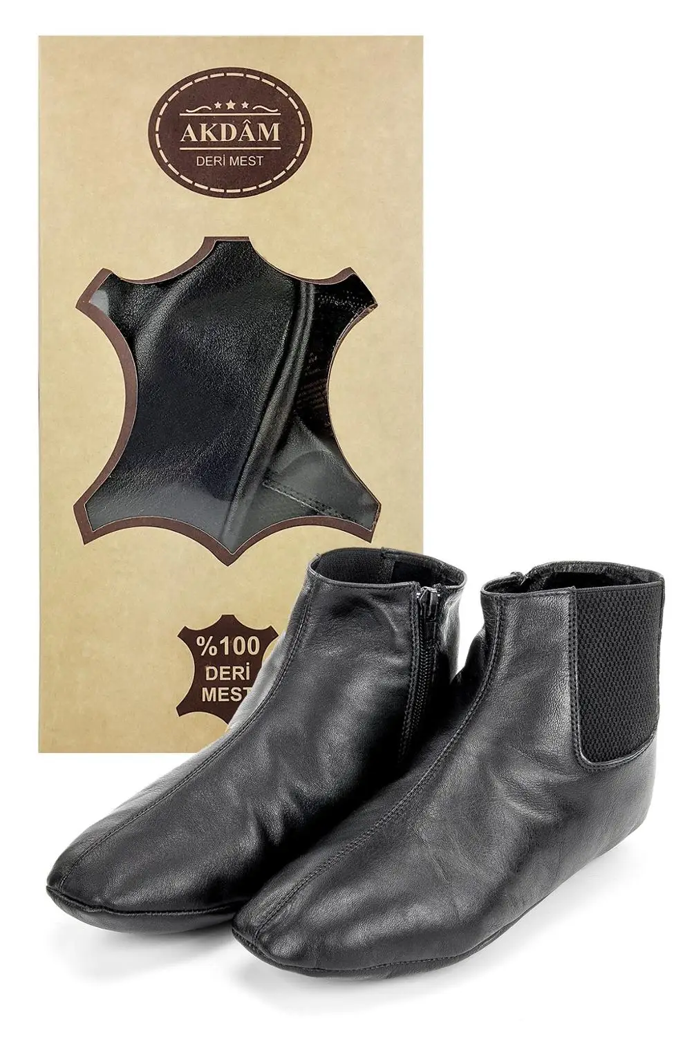 Calcetines de piel de cabra para hombre y mujer, calcetín musulmán, para rezar, Khuffain, Turquía