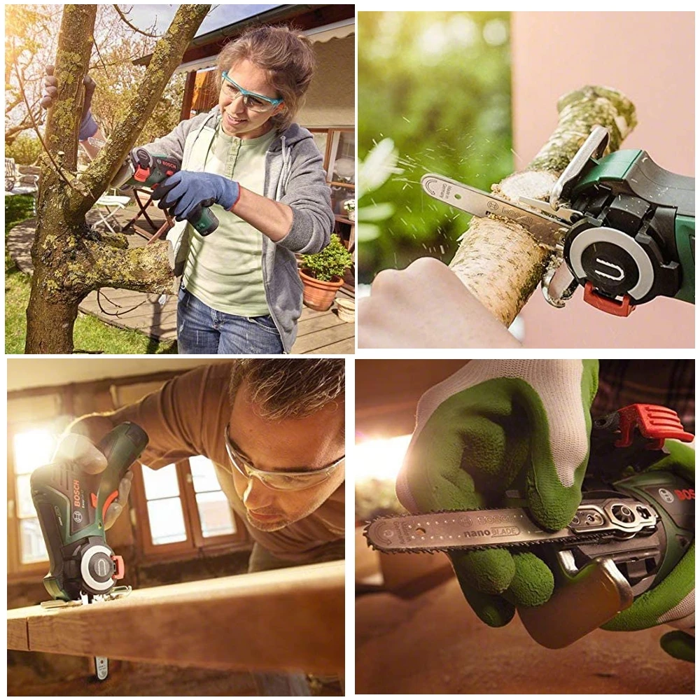 Bosch Easycut 12 Cordless Nano Blade Mini Chain Saw with 12 V Lithium-Ion  Battery