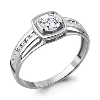 

AQUAMARINE classic ring without inserts Silver 925