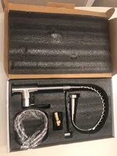 Mixer Tap Nozzle Deck-Mounted Stream-Sprayer Kitchen Faucet Cold-Taps Rotation Matte Black