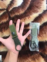 Molle Correa adjuntar clip de cinturón mochila al aire libre de la correa cierre Quickdraw mosquetón campamento agua percha de botella táctico Gancho de soporte