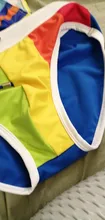 Bañadores triangulares de realce para hombre, ropa de baño Sexy de Color arcoíris, pantalones cortos de playa para surfear, Gay