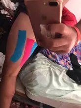 KoKossi-Cinta de kinesiología para alivio del dolor muscular, Vendaje deportivo de algodón elástico, cinta para lesiones de tensión, rodilla