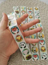 Pegatinas de dibujos animados de animales para niños 50 uds/wad, pegatina de juguetes clásicos, pegatina de recompensa para profesores de escuela, patrón de diseños de varios estilos