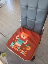 JXM-cojín elevador para silla de comedor de bebé, cojín para asiento de silla con dibujos animados para niños, elevación de silla de paseo