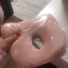 Almohada para Recién Nacido suave bebé enfermería previene la memoria de la cabeza plana cojín de espuma que forma la almohada posicionador para dormir proteger
