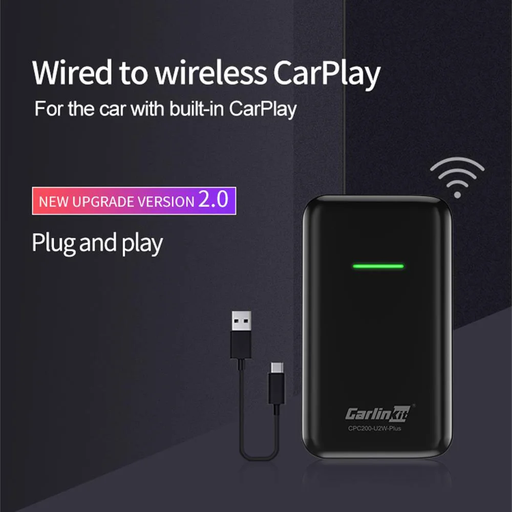 Wireless Adapter 2.0 Wired to Wireless Compatible with Factory Cars Audi for Porsche for Volvo Wireless Dongle