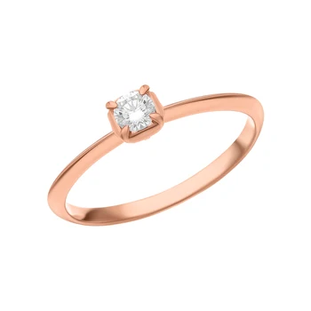 

Gold ring with diamonds sunlight sample 585