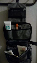 Bolsa de cosméticos colgante para hombre y mujer, organizador de viaje multifunción, artículos de aseo personal, bolsa de almacenamiento para maquillaje, plegable