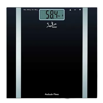 

Jata 531 bath scale-Body Analyzer 6 functions-capacity 180kg-graduations 100g - 12 memoirs-Crystal base