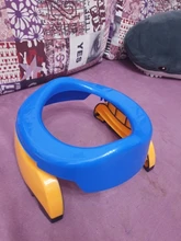 Asiento de orinal de viaje para bebé 2 en 1, asiento de inodoro de plástico portátil, cómodo Asistente para niños, taburete multifuncional respetuoso con el medio ambiente