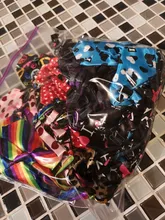 25 50 100 pcs/lot Mix Colors Wholesale Dog Bows Pet Grooming Supplies Adjustable Puppy