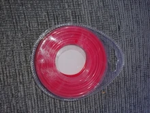 Hilo de desbrozadora de césped, cortador de cepillo, línea de cortacésped, piezas de repuesto (rojo), 2,4mm x 15 metros, 1 ud.