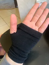 Guantes de algodón finos para ciclismo, manguitos de medio dedo para deportes, invierno y otoño, 1 par