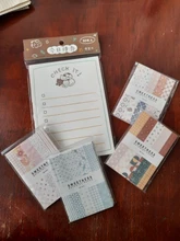 JIANWU-Bloc de notas Kawaii para hacer lista, Plan semanal, suministros de papelería de planificación diaria, escuela y oficina, 100 hojas/50 hojas