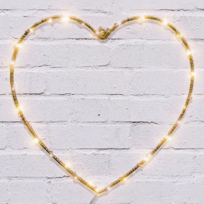 Flamingueo Corazon Led Luz Pared Luces Decorativas Iluminacion Interior para Decoracion Habitacion Adolescente | Лампы и освещение