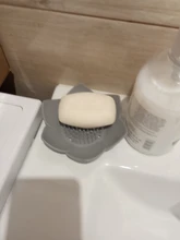 Soap-Box Sponge-Holder Bathroom-Soap Kitchen Silicone Petal-Shape with Anti-Slip Flower