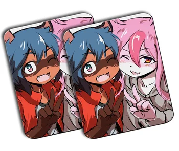 

PACK 2 medium mats BRAND NEW ANIMAL MICHIRU NAZUNA mousepad raton