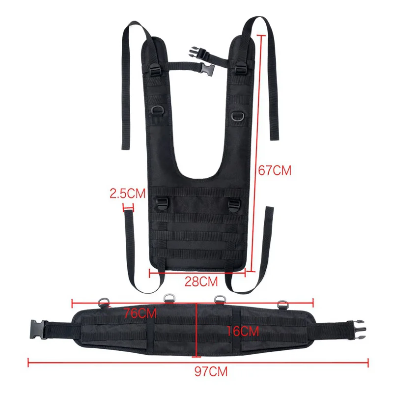 Outdoor Sports Airsoft Gear Molle Pouch Bag Carrier Camouflage Combat Assault Molle Vest Tactical Chest Rig