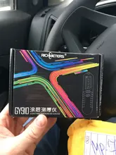 RICHMETERS GY910 medidor de espesor de recubrimiento Digital 1 micrón/0-1300 de la pintura del coche de espesor de película probador del metro de FE/NFE