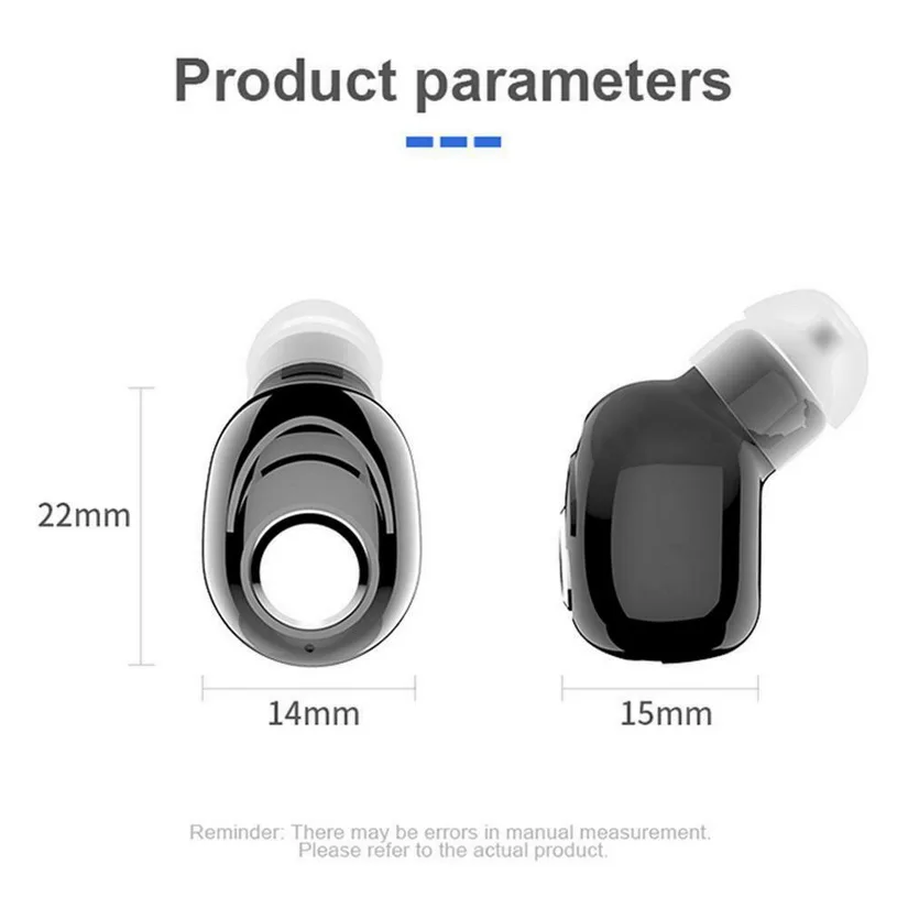 /100 шт/Лот Новые мини Bluetooth 5,0 стерео наушники-вкладыши беспроводные наушники-вкладыши