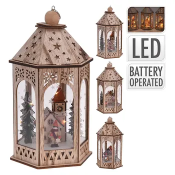 

LANTERN LED WOODEN CHRISTMAS SCENE