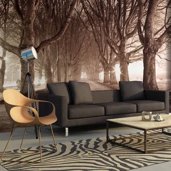 

Wall mural-Street in the park-400x309 cm