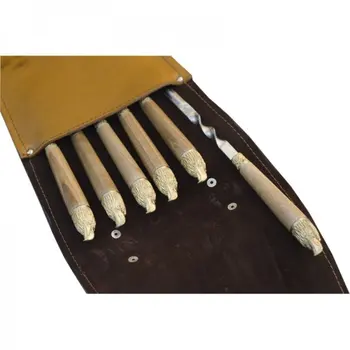 

Skewers gift 6 PCs The quiver of genuine leather "Eagle"
