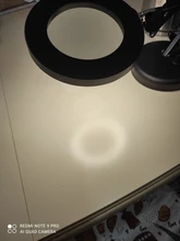 Lámpara de escritorio de lupa plegable profesional, luz LED de lectura con tres modos de atenuación, fuente de alimentación USB, 5 aumentos