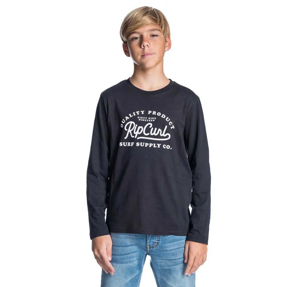 Черная рубашка с длинным рукавом Rip Curl typo to kid