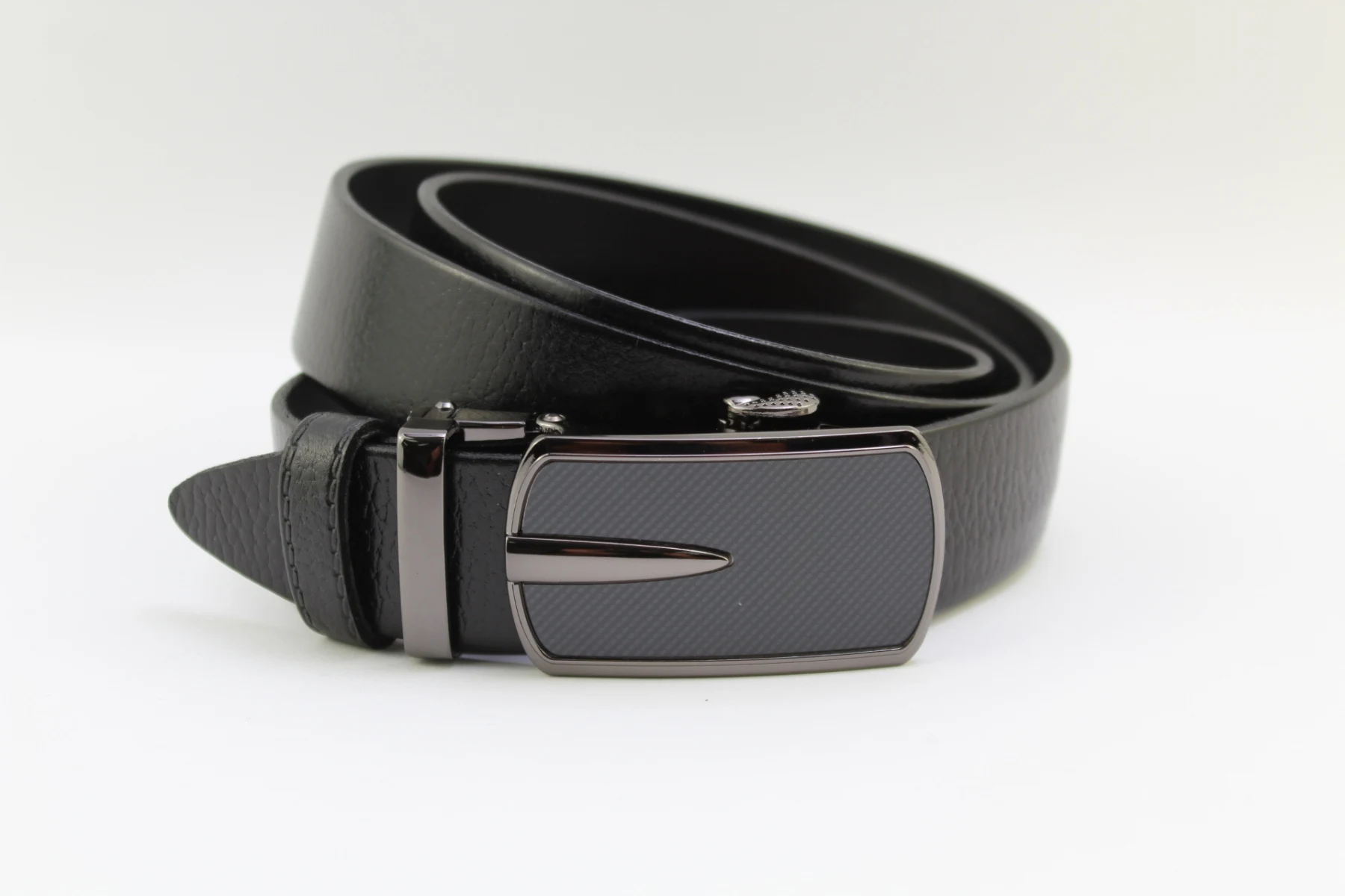 Men's belt buckle machine textured art. 1021 - Цвет: Черный
