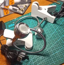 Desk-Lamp Book-Lights Clip-Holder Usb Led Reading Foldable Rechargeable Flexible Usb-Power-Supply