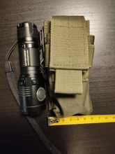 CQC táctico Molle M5 linterna bolsa individual pistola revista antorcha funda, soporte al aire libre cuchillo de caza linterna y funda bolsa