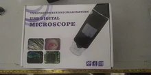 Microscopio Digital profesional con USB, endoscopio electrónico con aumento de cámara y soporte de elevación, 1000X 1600X, 8 LED, 2MP
