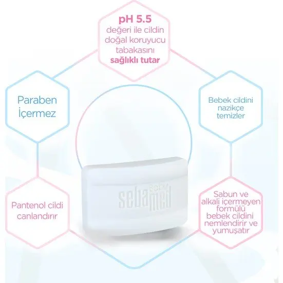 Sebamed Baby pH 5 Compact 100 г | Без красителей/без парабенов Мыло и щелочные|Средства для