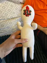 Muñeca de felpa de cabeza de sirena de Anime, juguete de gato escalofriante de dibujos animados suave, regalos de cumpleaños, nueva gran oferta