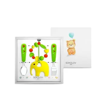 

Children's table set Sokolov from silver, fashion jewelry, 925, women's/men's, male/female