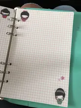 Hojas sueltas Kawaii A5 A6, recambio de papel, carpeta espiral, índice de páginas internas, planificador diario semanal mensual, Agenda, 2021, 45 hojas