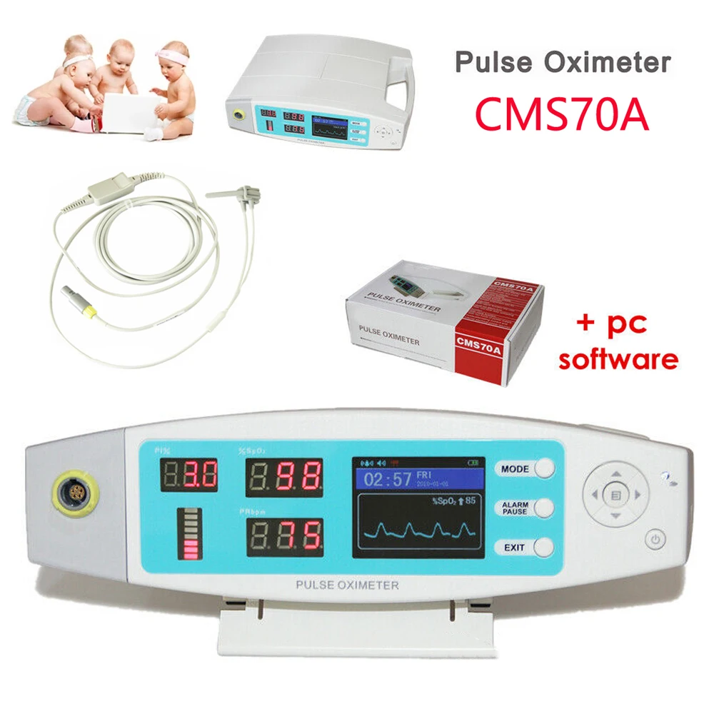CMS50K Deportes Portátil Monitor ECG/SPO2 Inalámbrico Monitor De Ritmo Cardíaco Podómetro pr 
