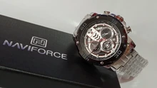 NAVIFORCE Men Watches Clock Chronograph Top-Brand Luxury Relogio Quartz Masculino Stainless-Steel