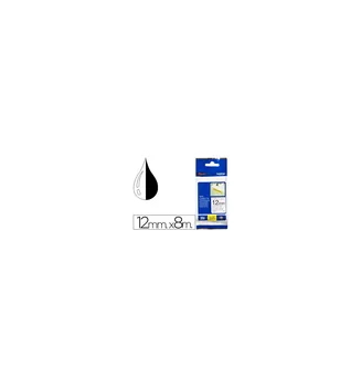 

BROTHER tape TZE-S131 transparent-Black 12MM length 8 MT superadhesive