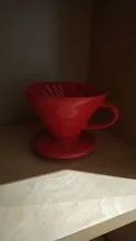 Motor de gotero de café de cerámica, taza de filtro de goteo de café de estilo V60, soporte separado para 1-4 tazas