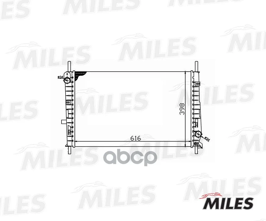 Радиатор Ford Mondeo 1.6-2.0 M/T 93-01 Miles Acrm045 Miles арт. ACRM045