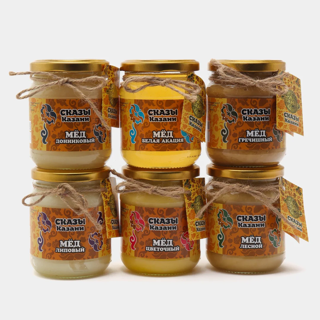 Honey Tatar buckwheat Vegetarian natural organic 350 grams / Tales of Kazan